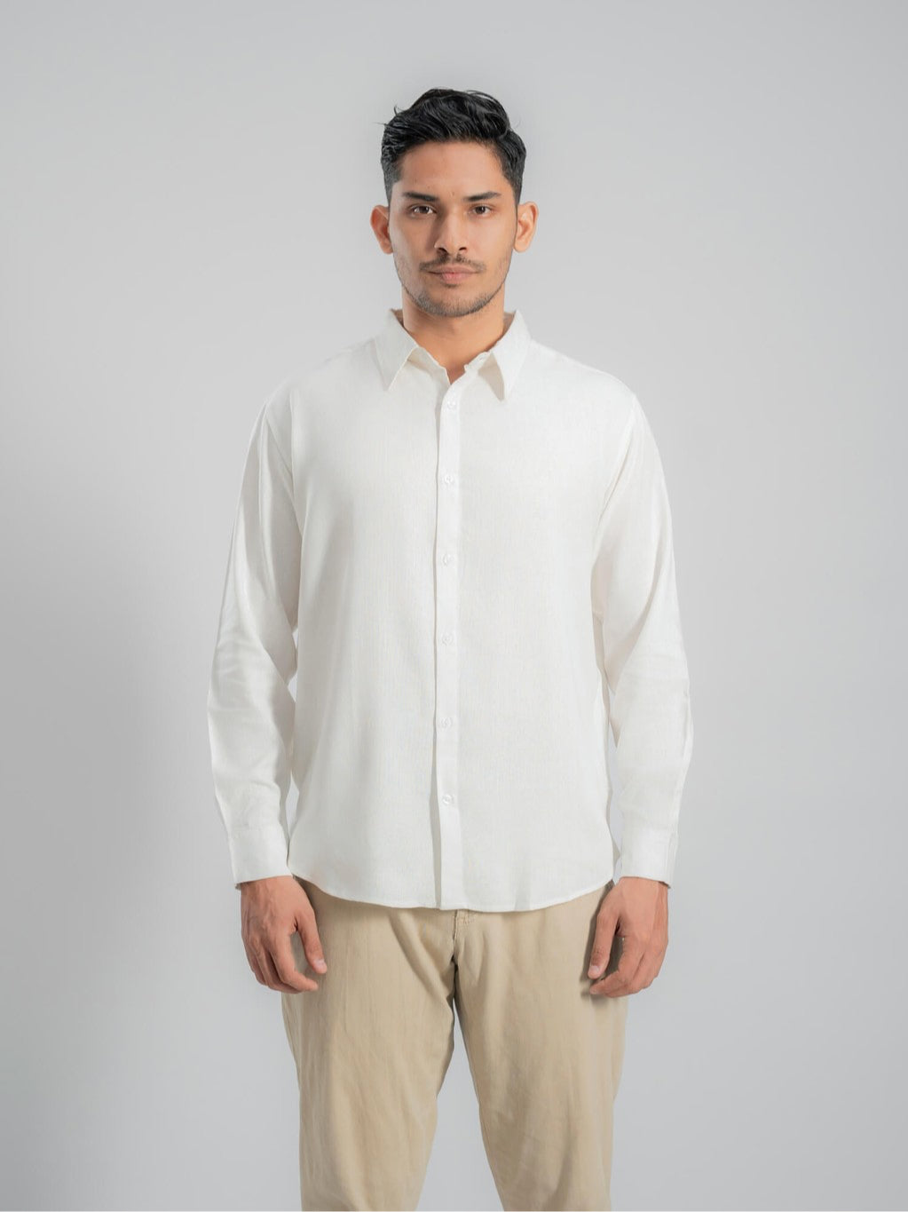 KLOTIFAI - Wilson Linen LS White